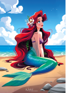 Ariel sur la plage